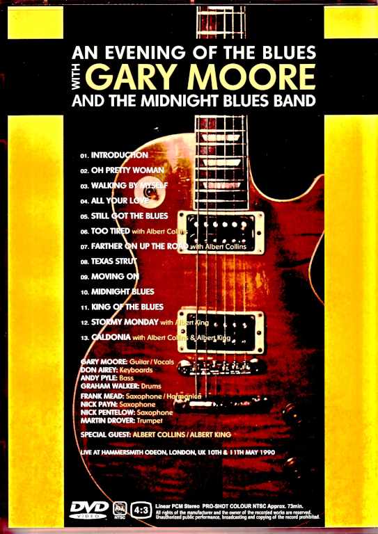 Gary Moore,Albert King,Albert Collins/London,UK 1990 2Days Laser Disc Edition