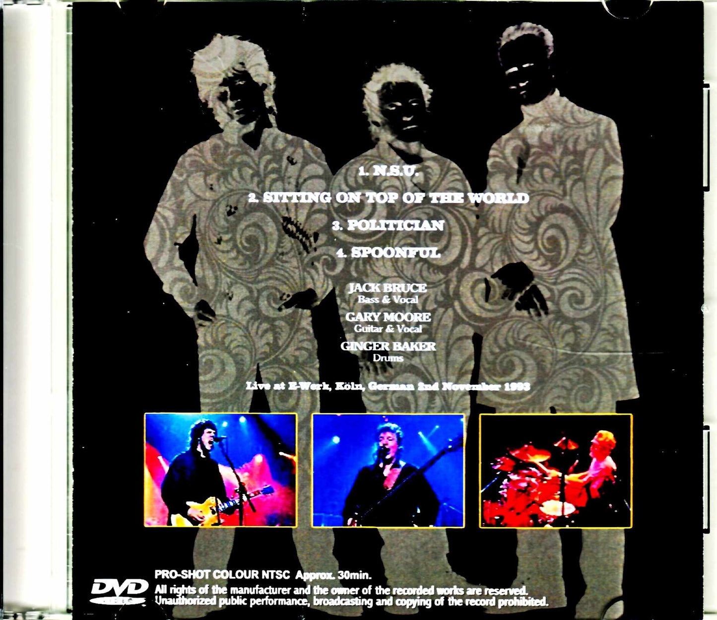 Jack Bruce Gary Moore Ginger Baker ex.Cream Gary Moore Jack Bruce/Germany 1993