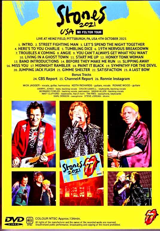 Rolling Stones/PA,USA 2021 Multi-cam & more