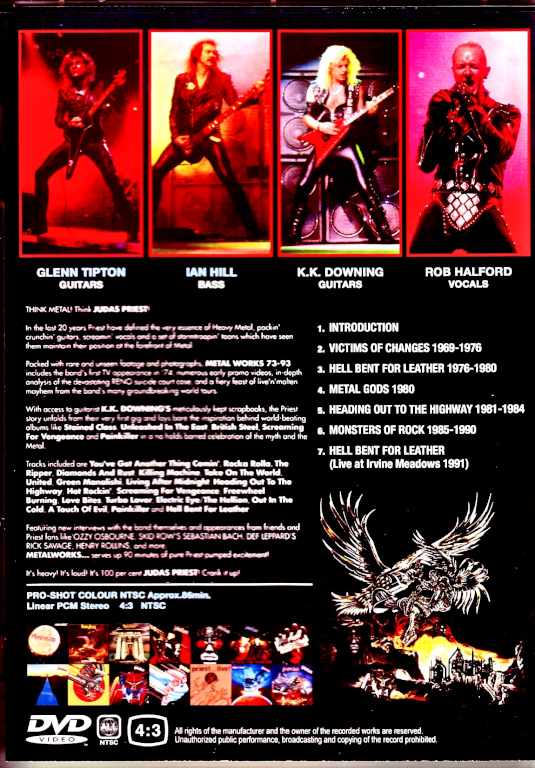 Judas Priest Metal Works 1973-1993 Japanese Laser Disc Edition