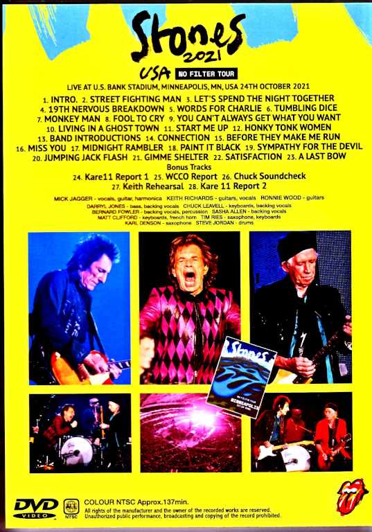 Rolling Stones/MN,USA 2021 Multi-Cam Edition & more