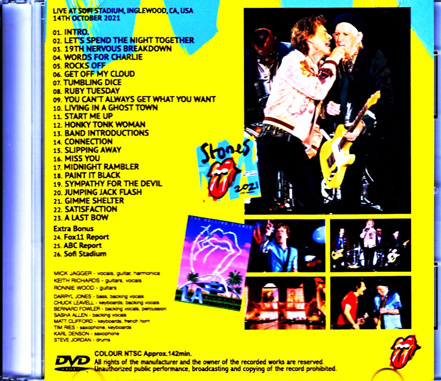 Rolling Stones/CA,USA 10.14.2021 Multi-Cam & more Jewel Version