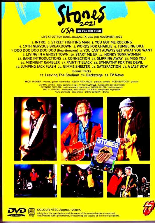 Rolling Stones/TX,USA 11.2.2021 Multi-Cam & more