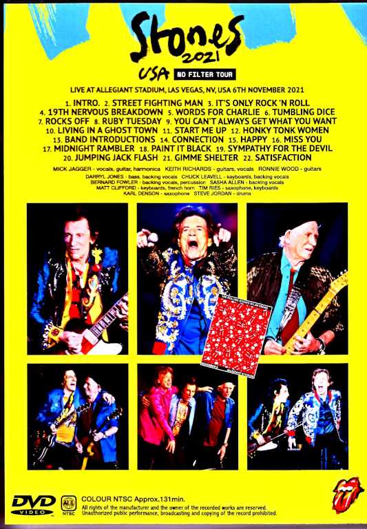 Rolling Stones/NV,USA 2021 Multi-Cam
