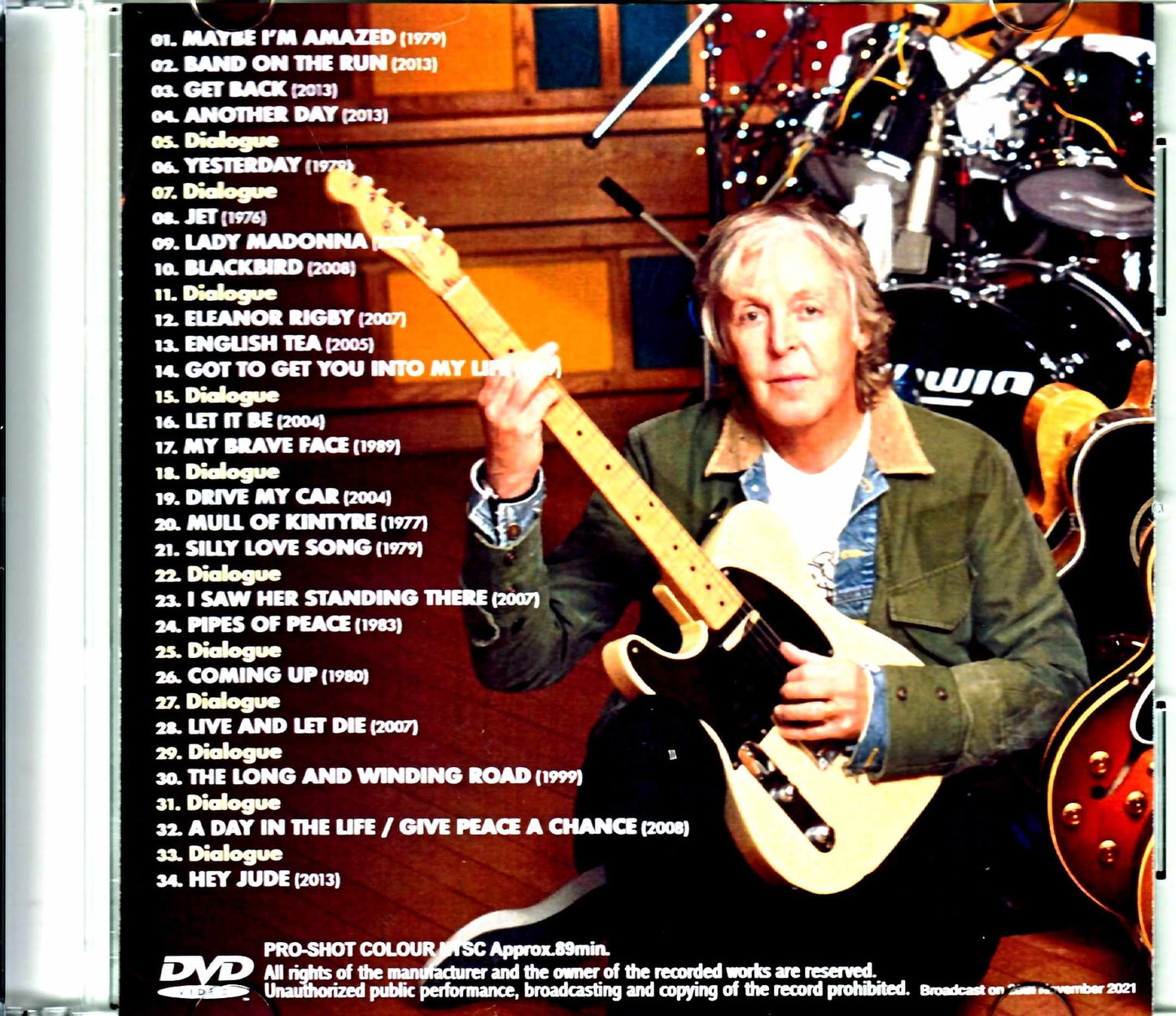 Paul McCartney/A compilation of TV appearances 2021