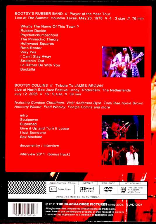 Bootsy Collins/Video Collection
