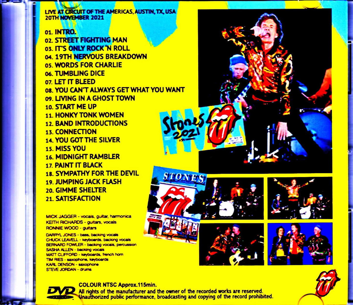 Rolling Stones/TX,USA 2021 Multi-Cam Jewel Version
