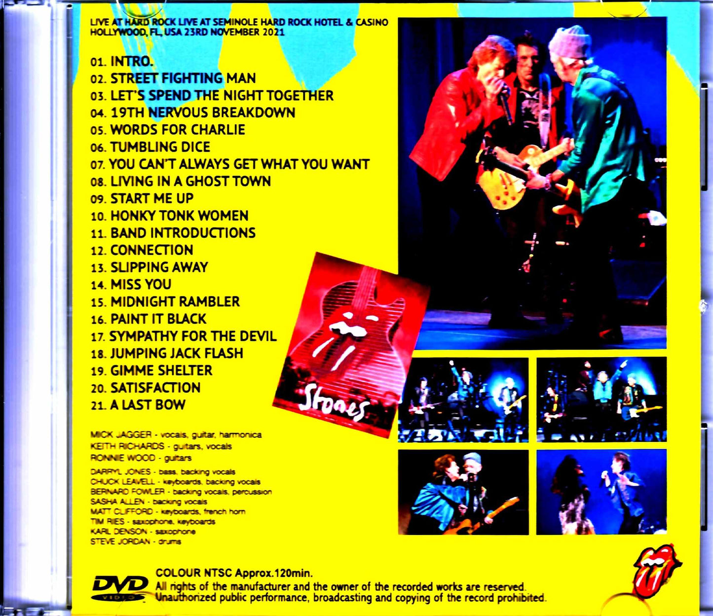 Rolling Stones/FL,USA 10.23.2021 Multi-Cam Jewel Version