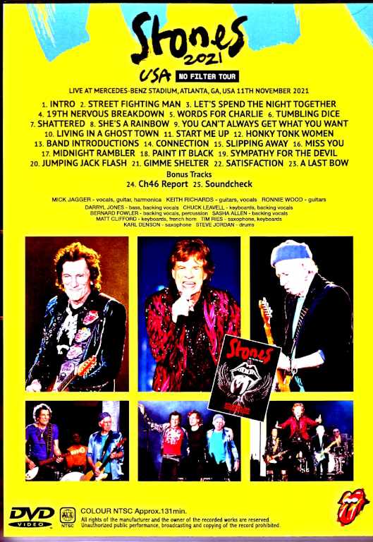 Rolling Stones/GA,USA 2021 & more Multi-Cam