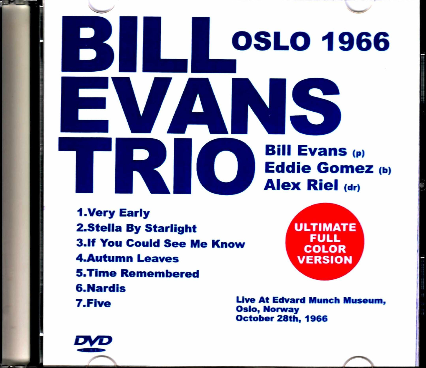 Bill Evans Trio Bill Evans/Norway 1966 Full Color Edition