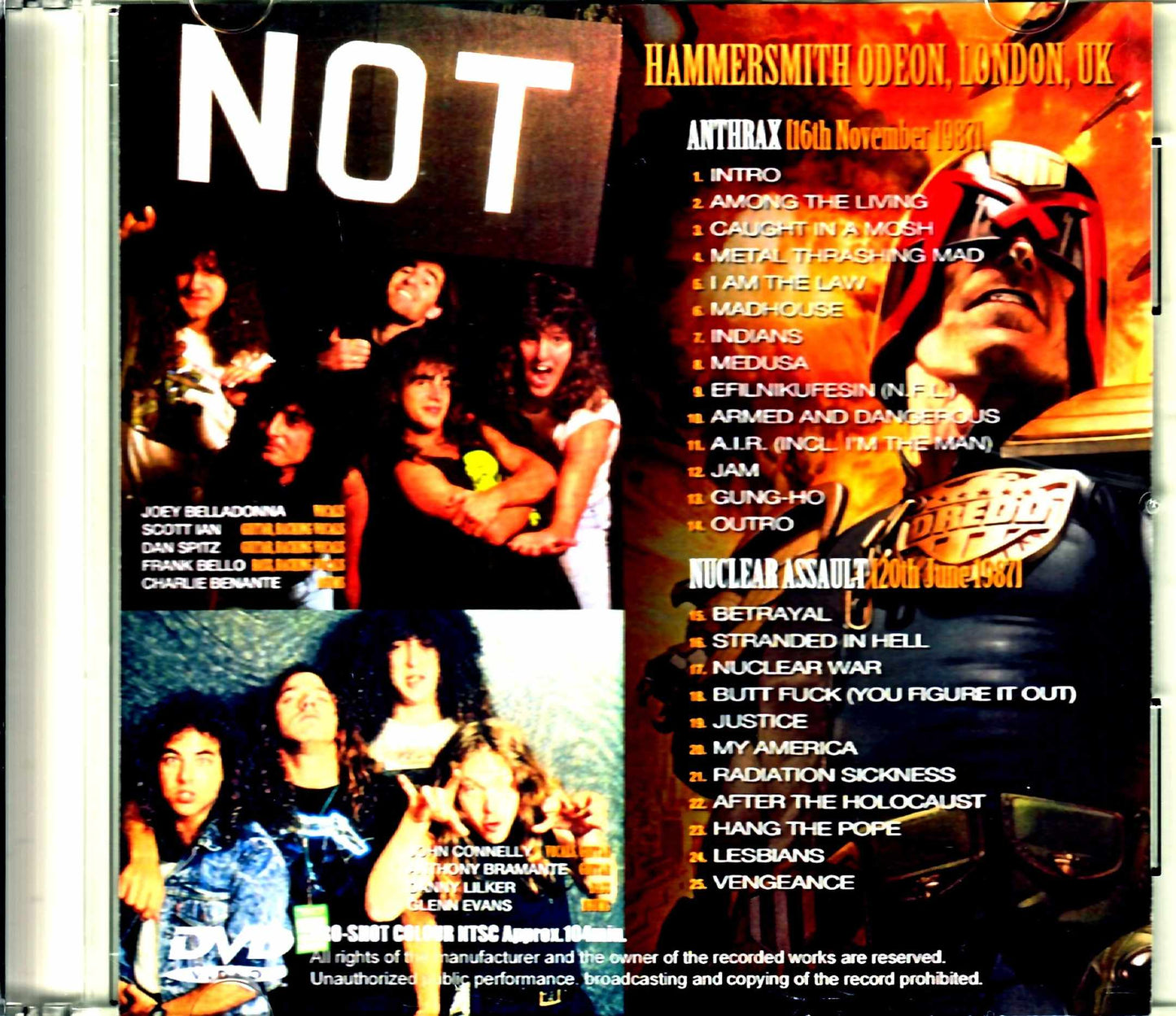 Anthrax Nuclear Assault Anthrax Nuclear Assault/London,UK 1987