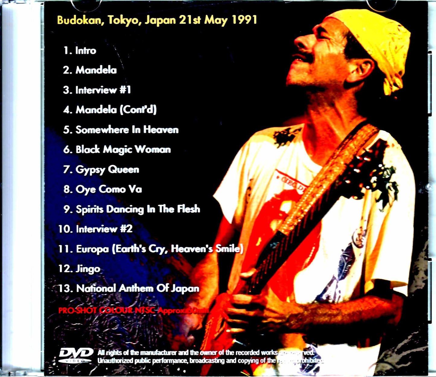 Santana/Tokyo,Japan 1991 TV Broadcast Edition