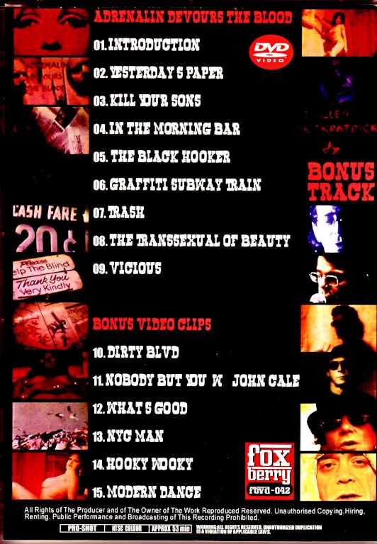 Lou Reed/Rarely Shawn Legendary Pre-Punk Film & more