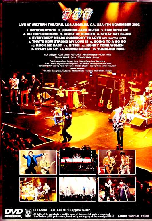 Rolling Stones/CA,USA 2022 BBC Broadcast Edition