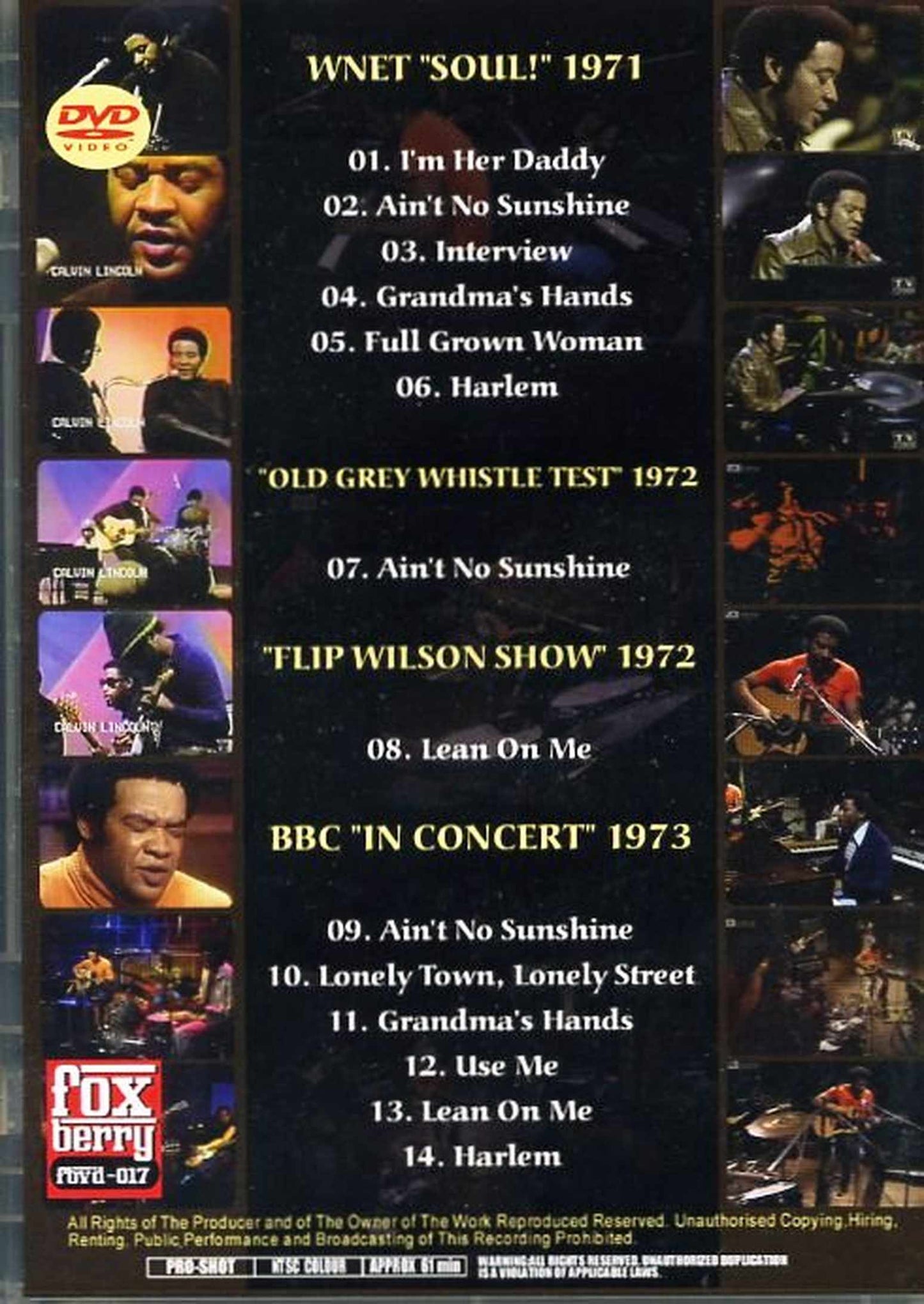 Bill Withers/TV Collection 1971-1973