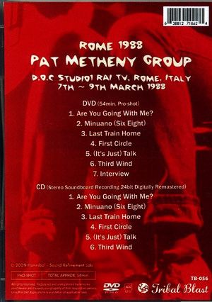 Pat Metheny/Roma, Italy 1988