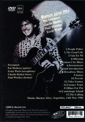 Pat Metheny,Charie Haden/Argentina 1986