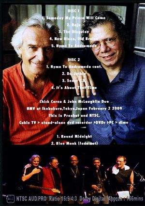 Five Peace Band,Chick Corea,John McLaughlin/tokyo,Japan 2.2 2009