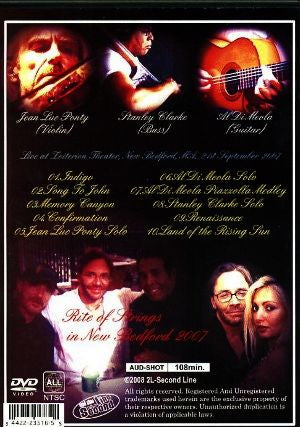Al Di Meola,Stanley Clarke,Jean Luc Ponty/USA 2007