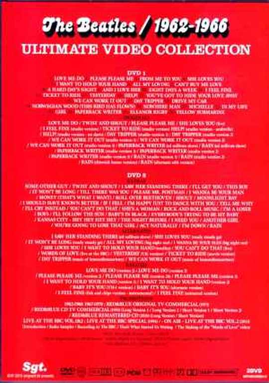 Beatles/Ultimate Video Collection 1962-1966