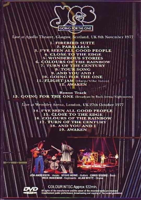 Yes/Live at Scotland, UK 1977 & London, UK 1977