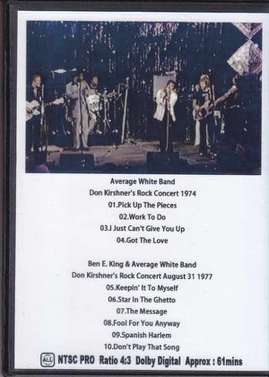 Average White Band, Ben E. King Average White Band/TV 1974