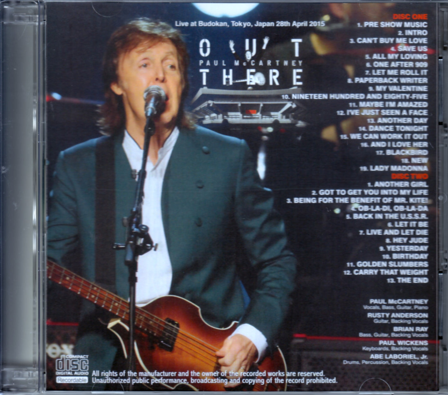 Paul McCartney/Tokyo,Japan 4.28.2015 Truly Sound