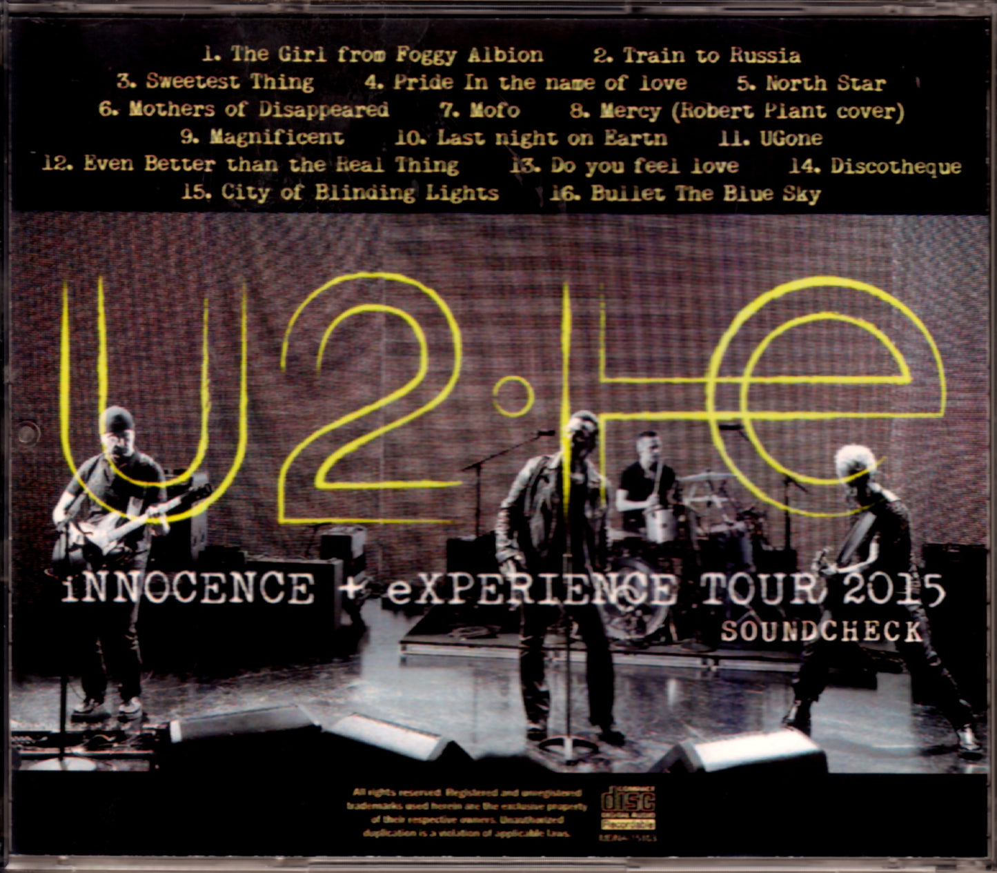 U2/Rehearsal 2015