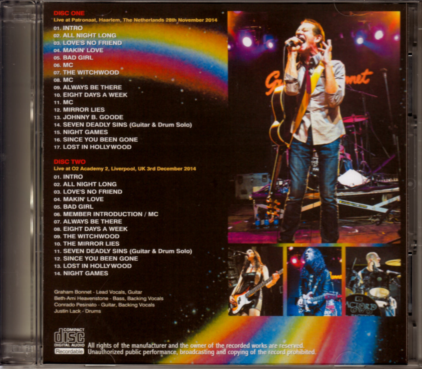 Graham Bonnet/Netherlands 2014 & more