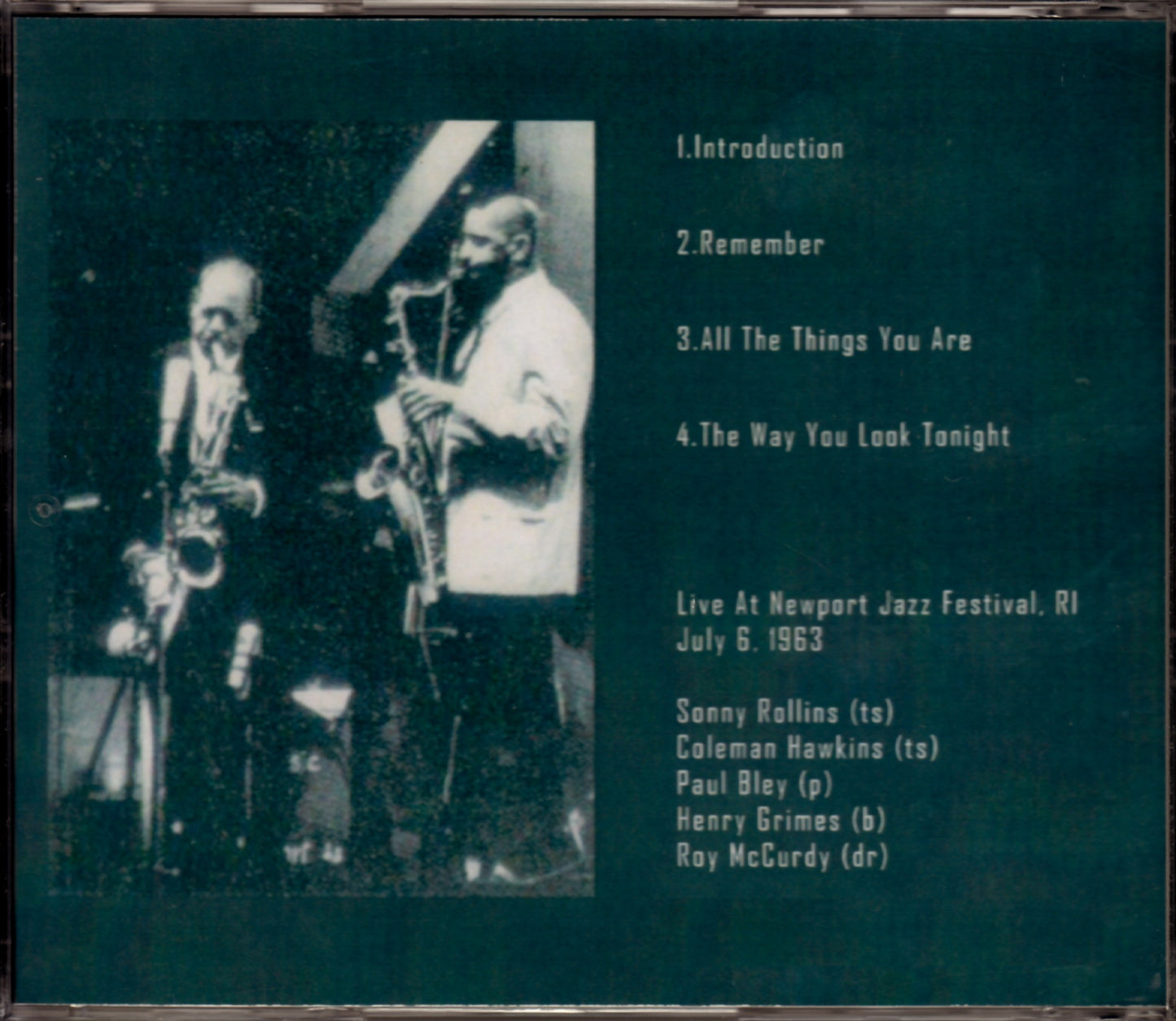 Sonny Rollins, Coleman Hawkins/Rhode Islands 1963