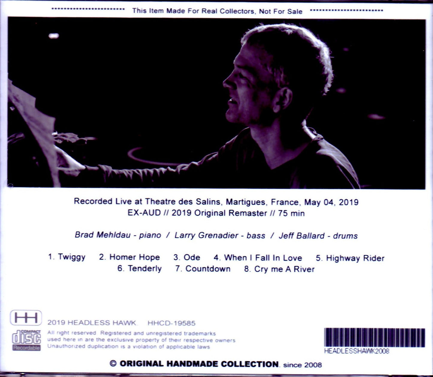 Brad Mehldau Trio Brad Mehldau/France 2019