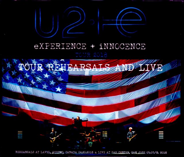 U2 /CA,USA 2018 2 Days & Canada 2018 Rehearsals