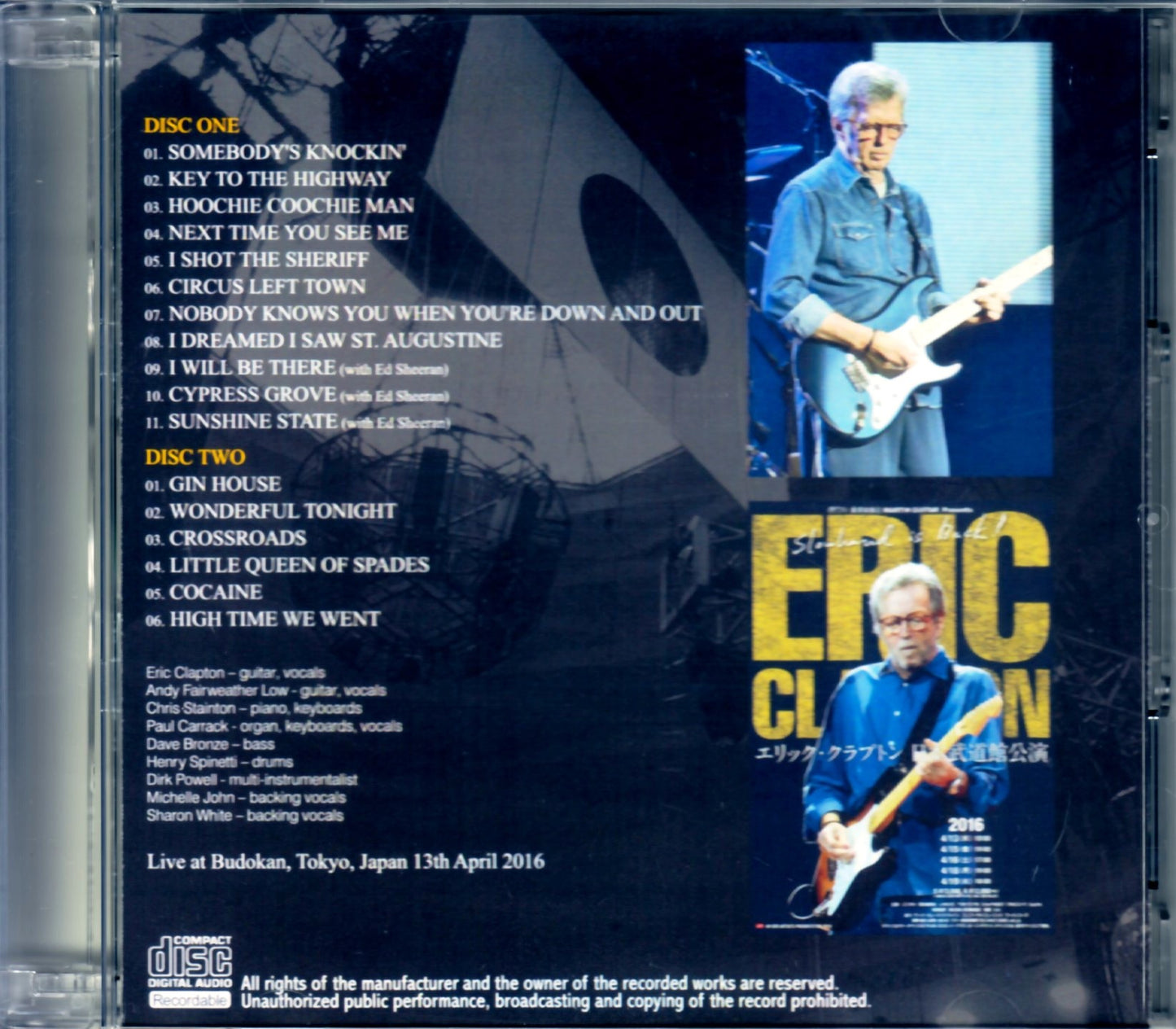 Eric Clapton/Tokyo,Japan 4.13.2016