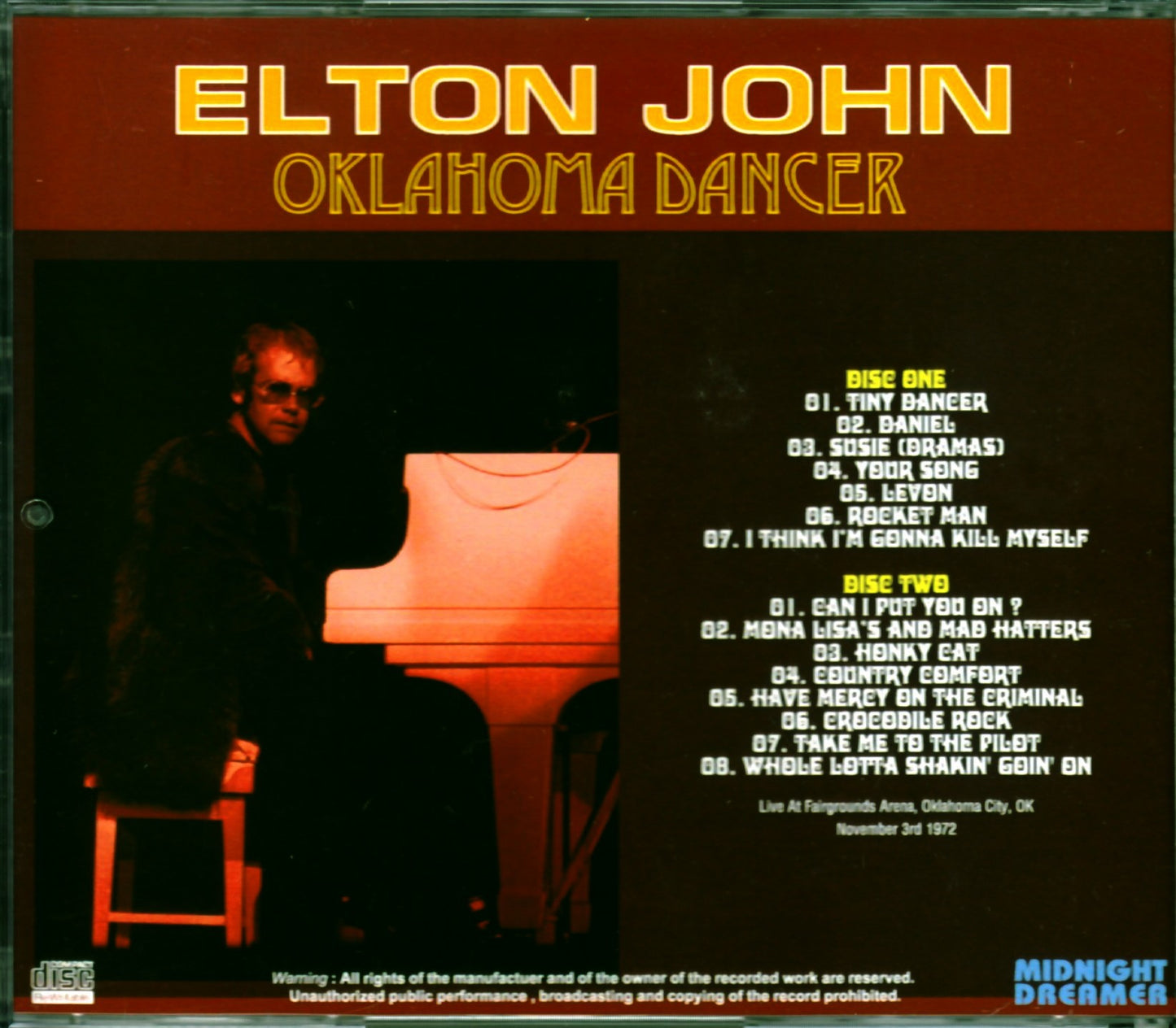 Elton John/Ok, USA 1972