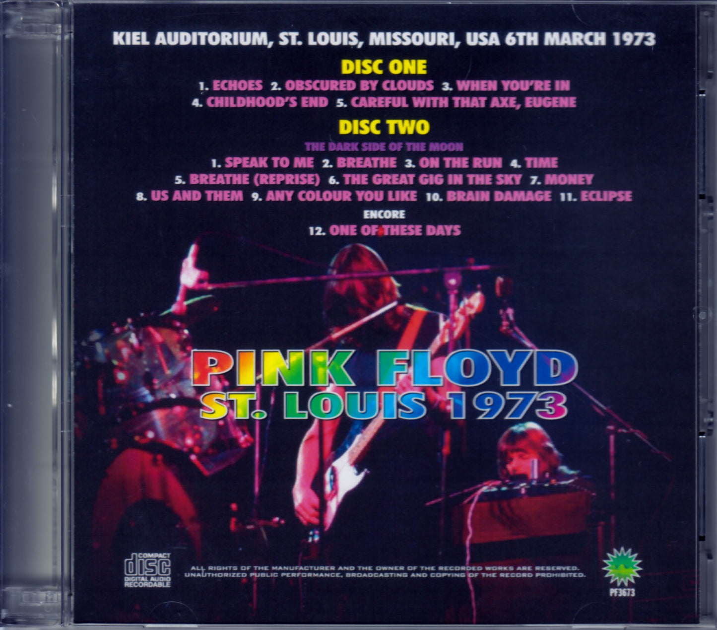 Pink Floyd/Missouri, USA 1973