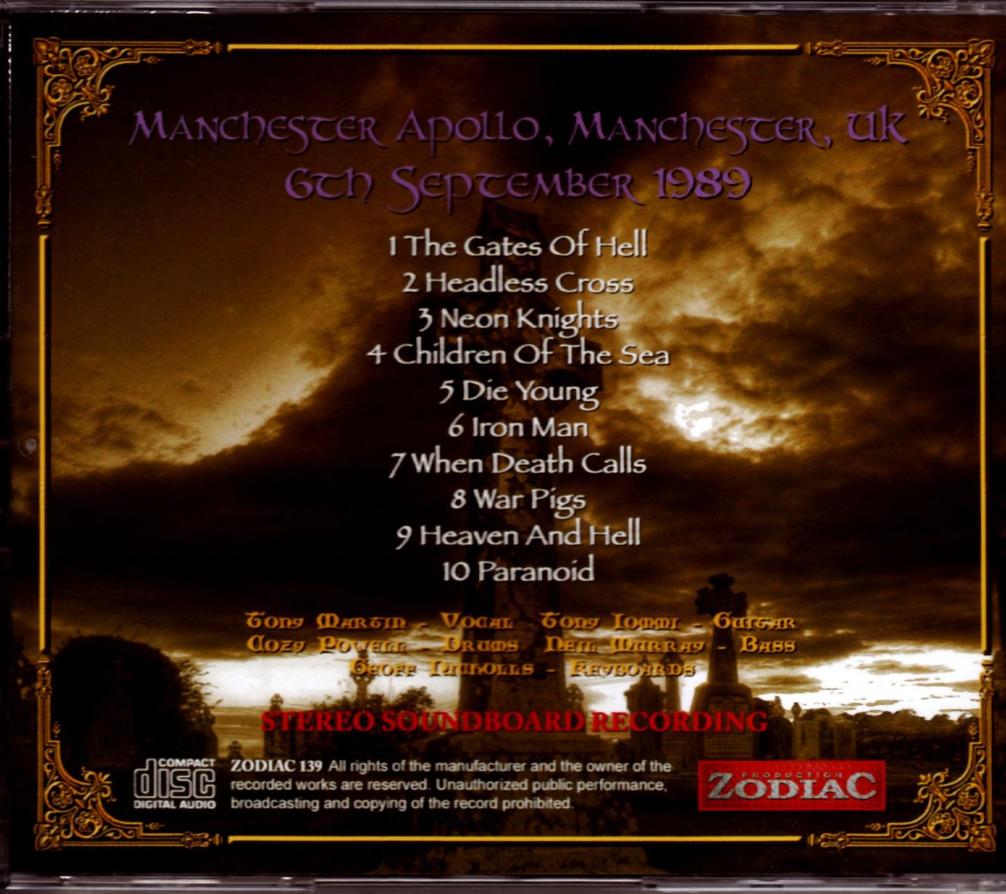 Black Sabbath/UK 1989 Pre-FM Master