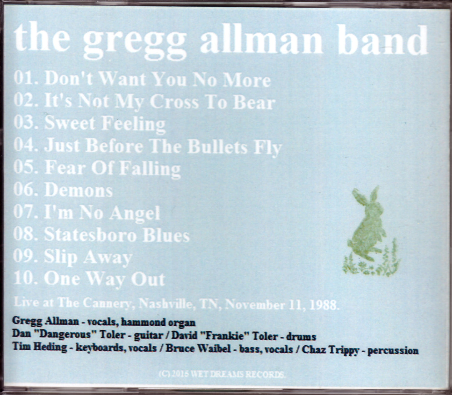 Gregg Allman Band/Tennessee, USA 1988
