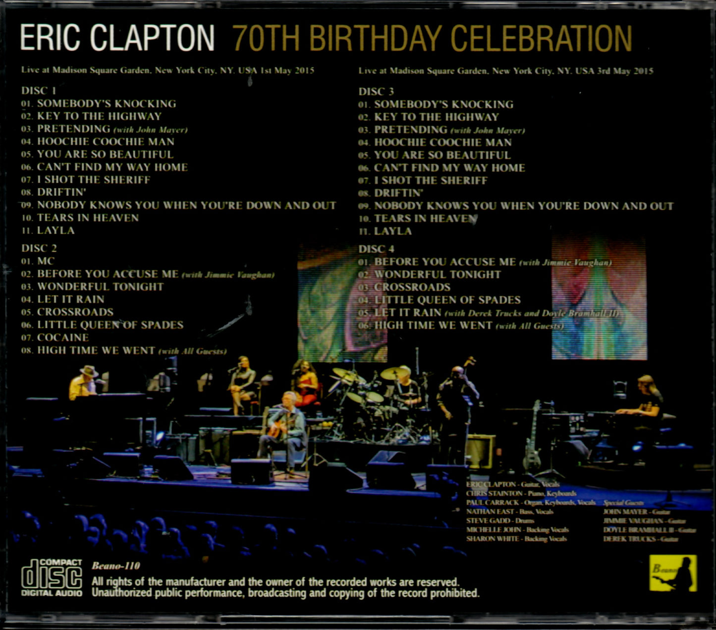 Eric Clapton/New York, USA 2015