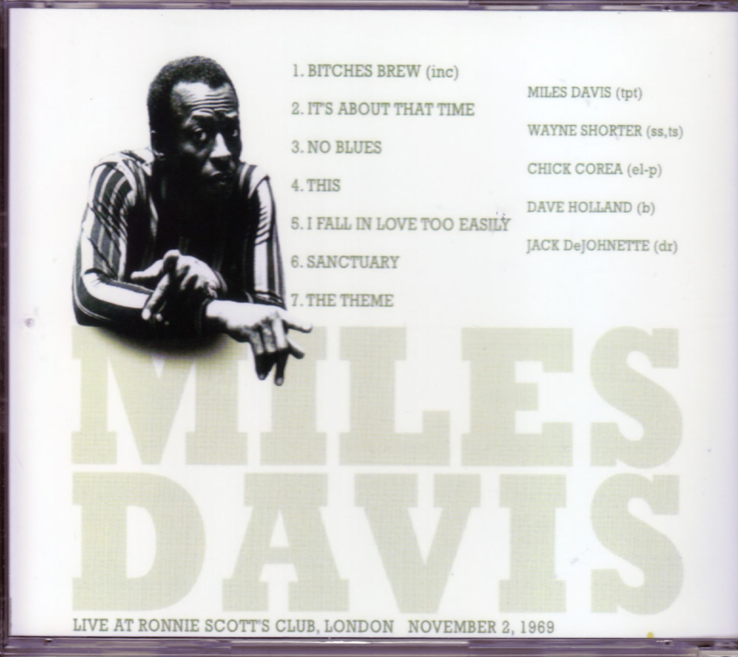 Miles Davis/London,UK 1969