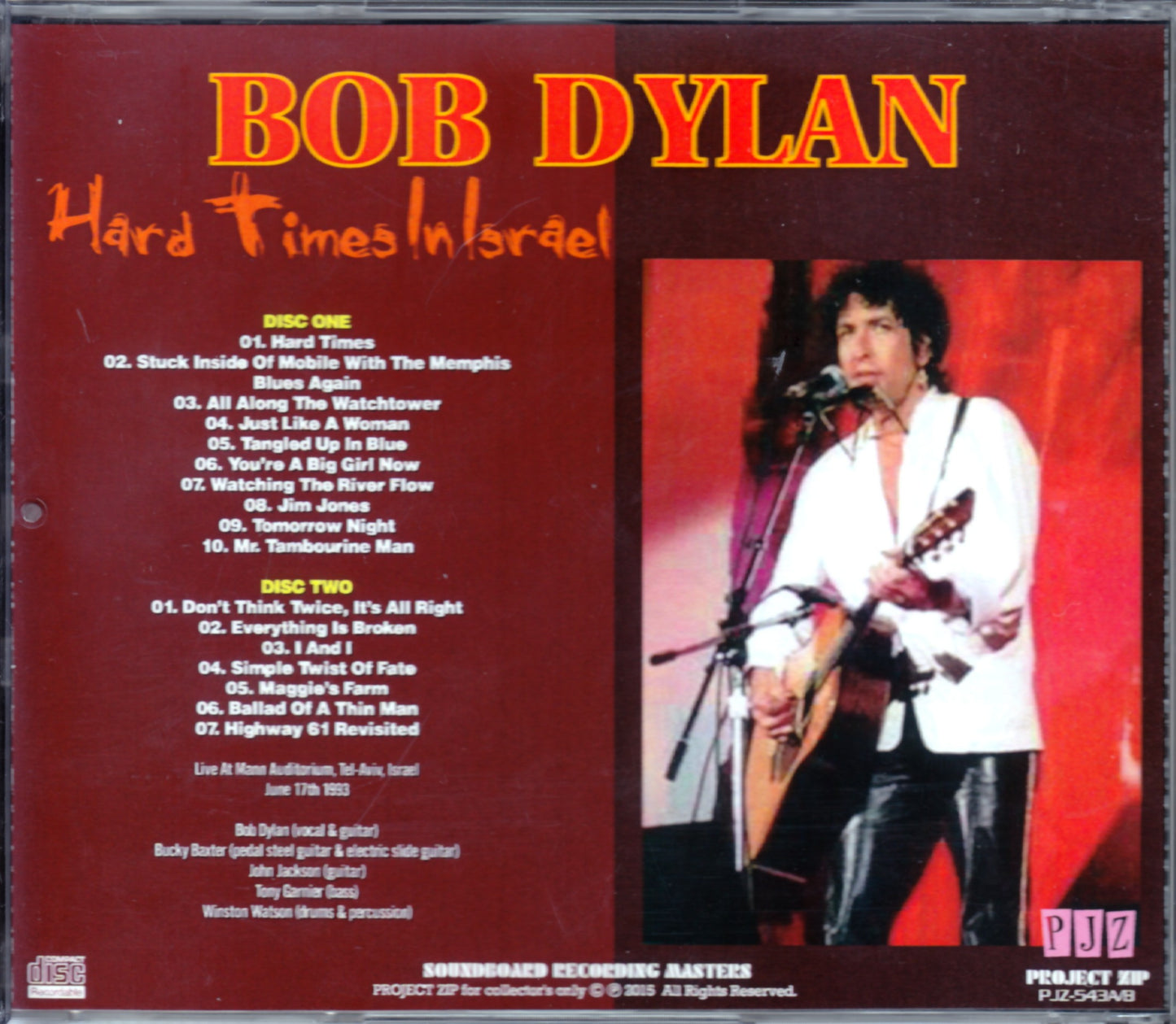 Bob Dylan/Israel 1993