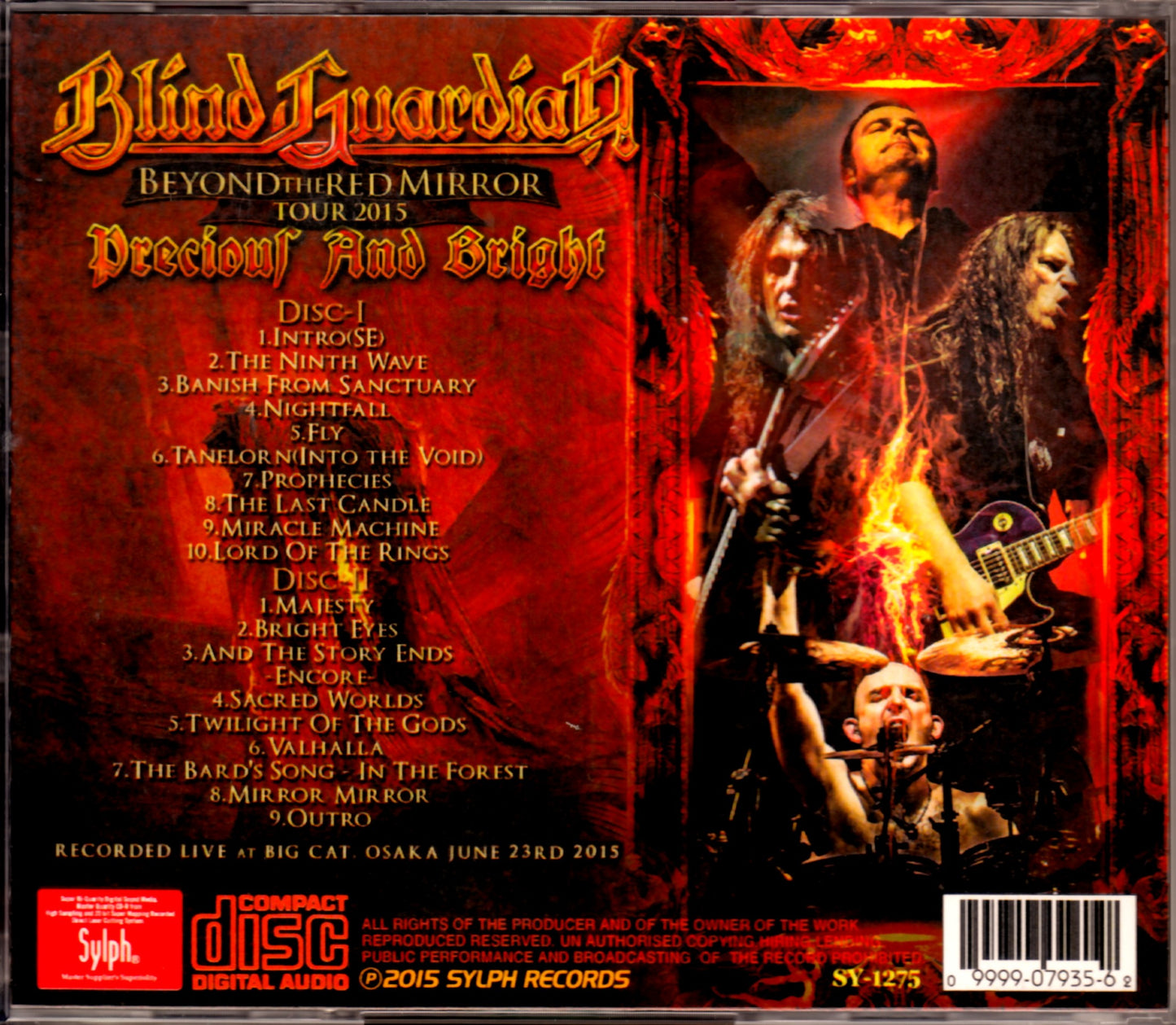 Blind Guardian/Osaka,Japan 2015