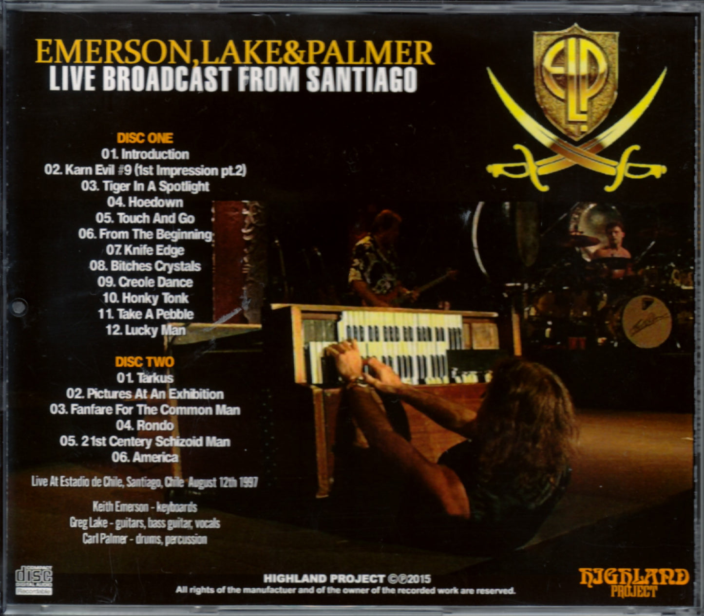 EL & P Emerson,Lake and Palmer/Chile 1997
