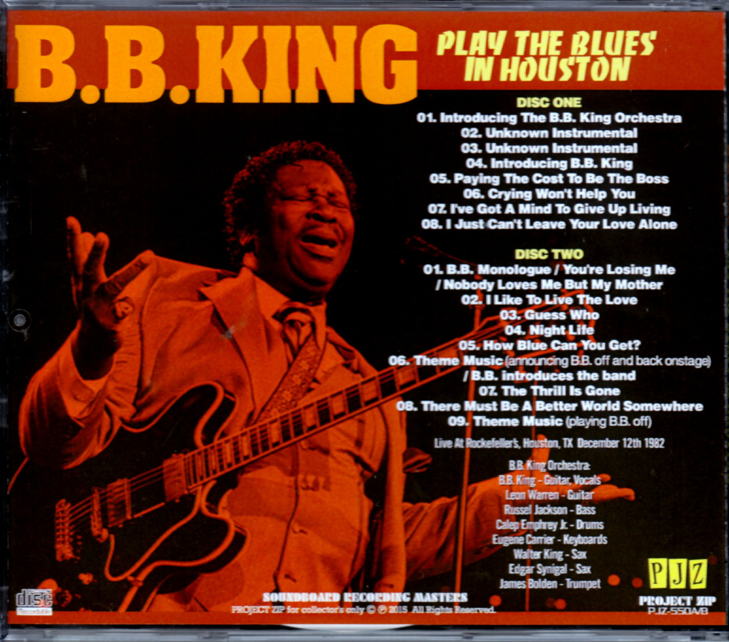 B.B.King/Texas,USA 1982
