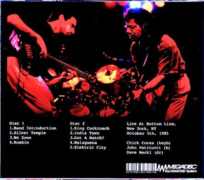 Chick Corea Elektric Band John Patitucci Chick Corea John Patitucci/NY,USA 10.5.1985 Complete