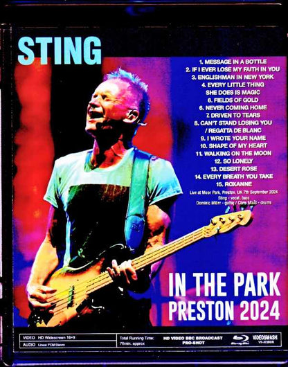 Sting/England,UK 2024 Complete Blu-Ray Version