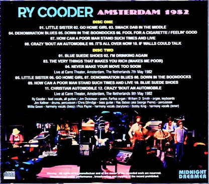 Ry Cooder/Netherlands 1982 2Days