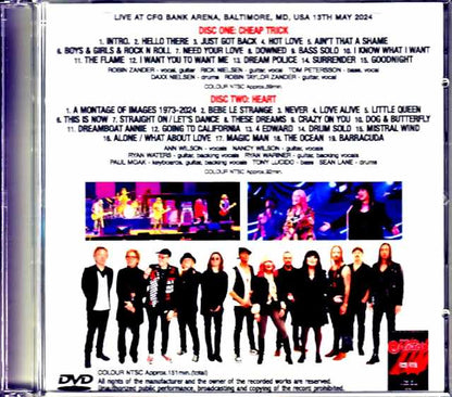 Heart Cheap Trick/MD,USA 2024 Complete Jewel Version