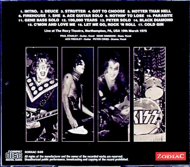 Kiss/PA,USA 1975 Complete Upgrade