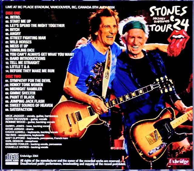 Rolling Stones/BC,Canada 2024 Complete