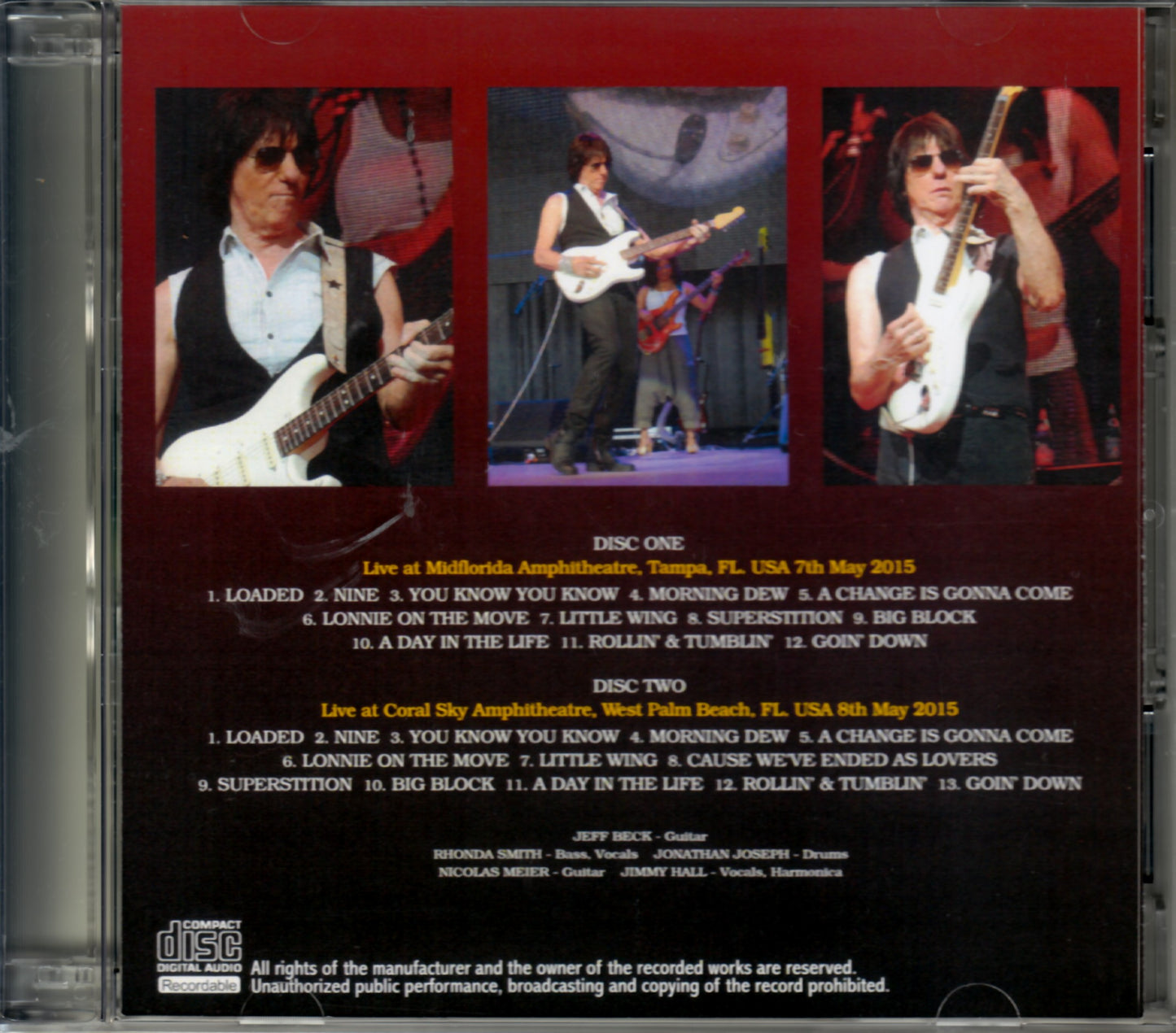 Jeff Beck/Florida,USA 2015